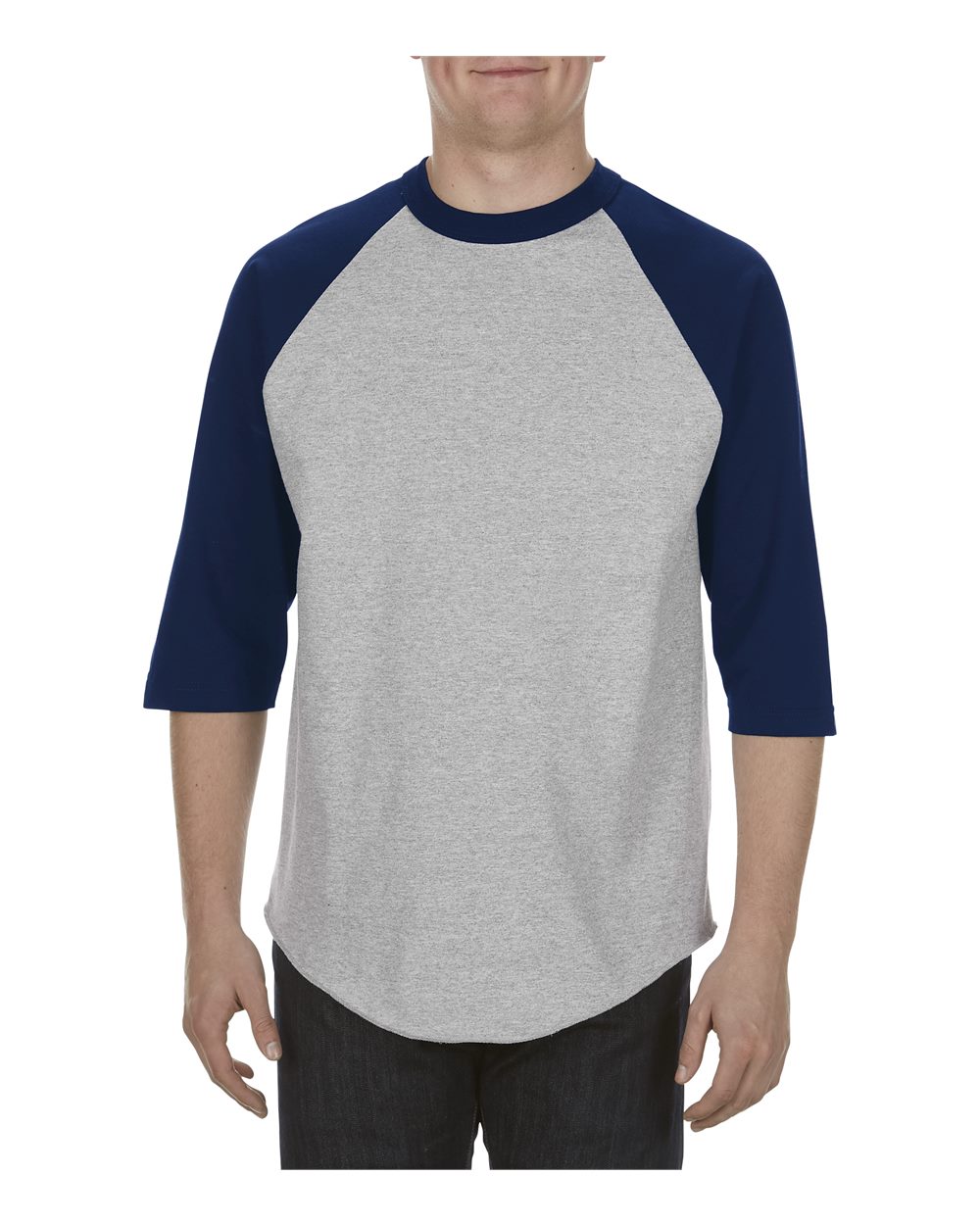 click to view Athletic Heather/ Navy